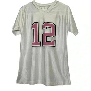 Girl's NFL Team Apparel Packers Aaron Rodgers 12 White Pink Jersey Large (14/16)